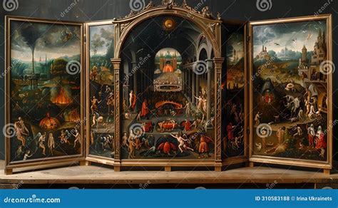  A Salving the Soul Altarpiece: Vividly Painted Scenes and Exquisite Gilded Details!